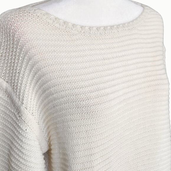 HIHO Designed in Tortola BVI Cream Alpaca Blend Knit Sweater | Women's M - Picture 6 of 11